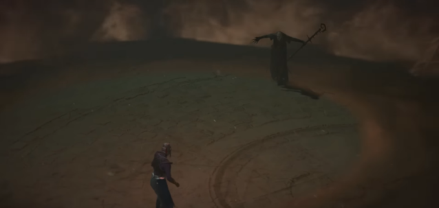 Image of the boss fight against Andariel in Diablo 4 Act four.