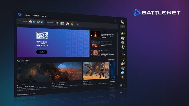 Battle.net home page