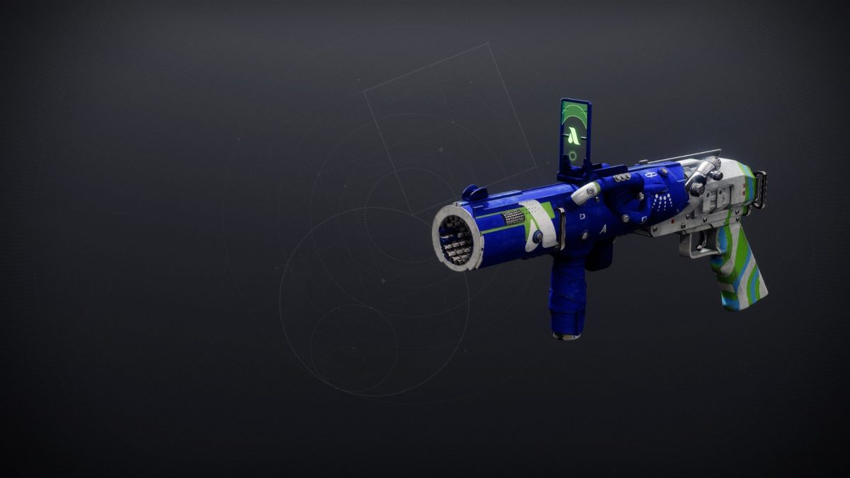 An image of the New Pacific Epitaph grenade launcher in Destiny 2.