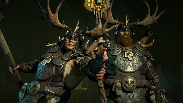 Male and female of the Druid class in Diablo 4.