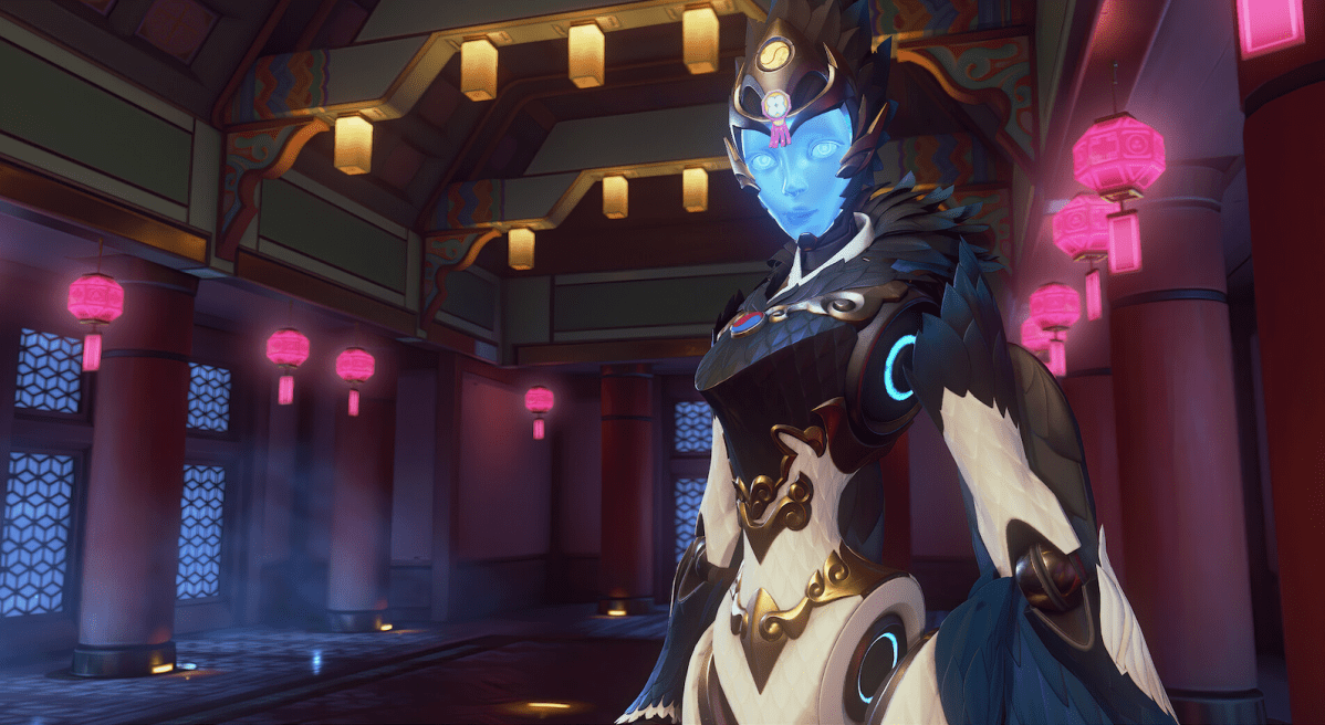 Echo sporting her Lunar New Year cosmetics in Overwatch 2