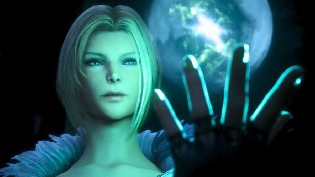 Woman with short hair holding ball of wind in her hand in Final Fantasy 16