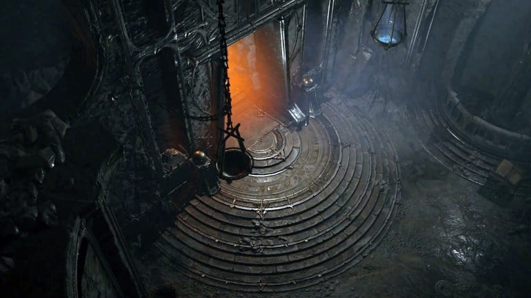 The inside of the entrance to the Halls of the Damned in Diablo 4.