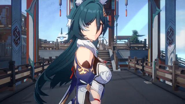 Yukong turning and looking over her shoulder.