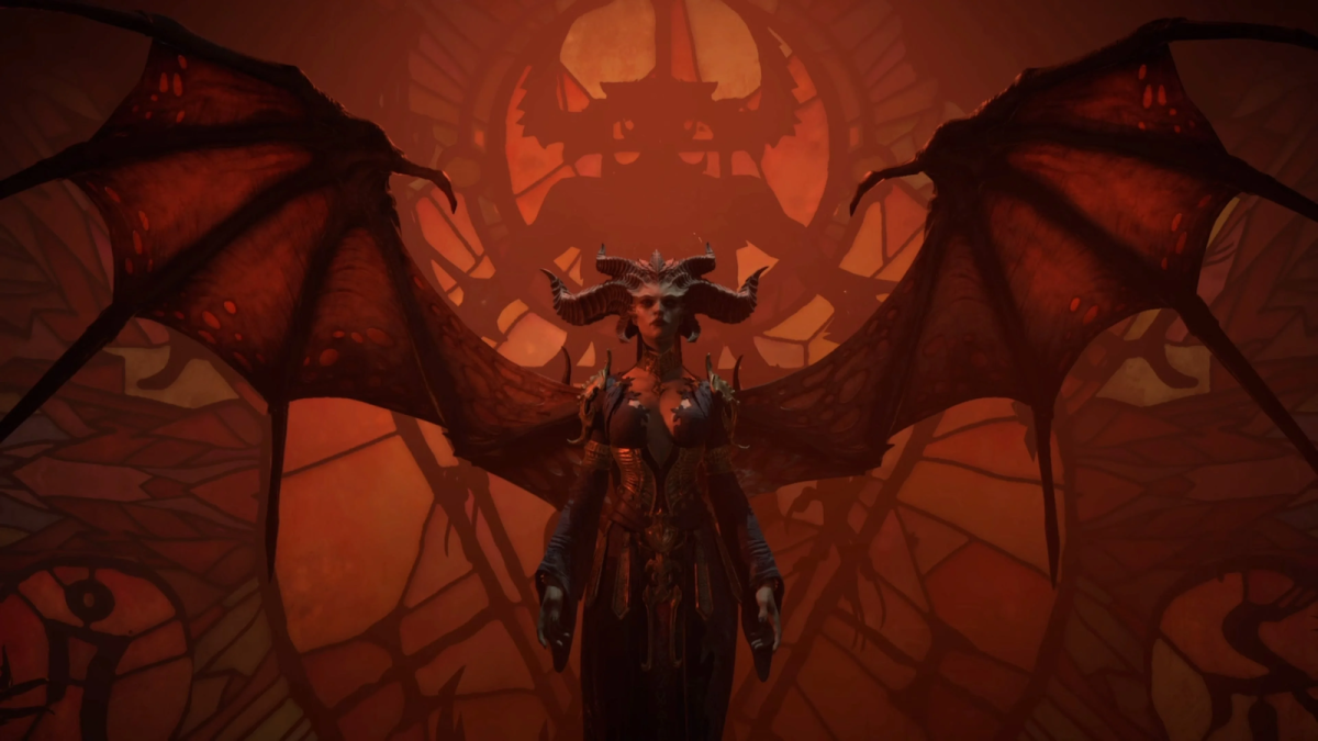 Diablo IV Lilith with wings