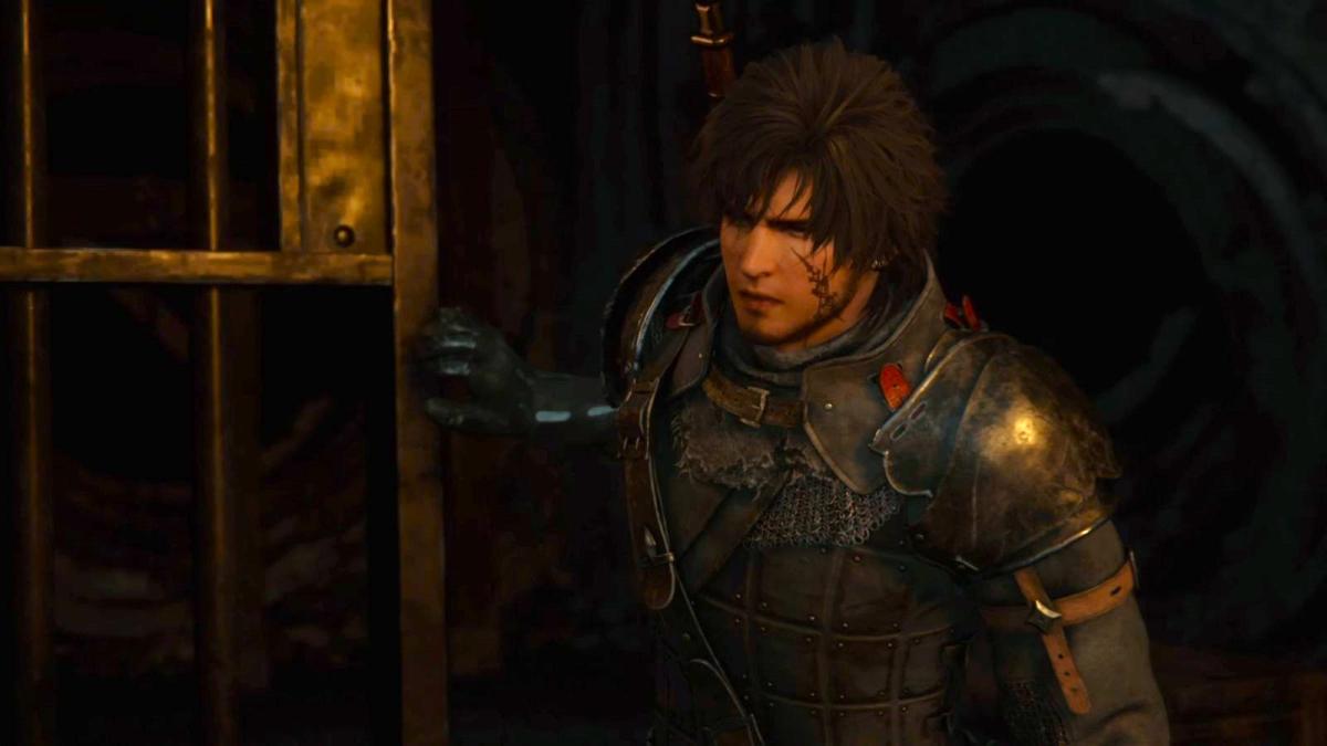 Clive looking exhausted by cutscenes