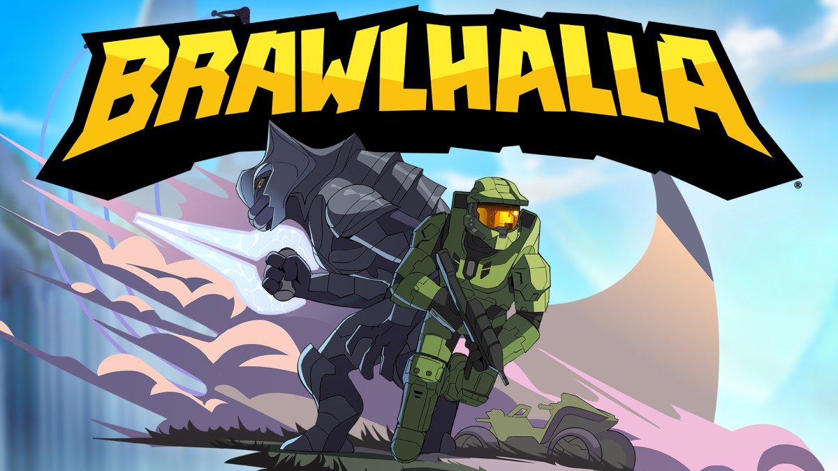 Promotional art featuring Master Chief and the Arbiter in Brawlhalla.