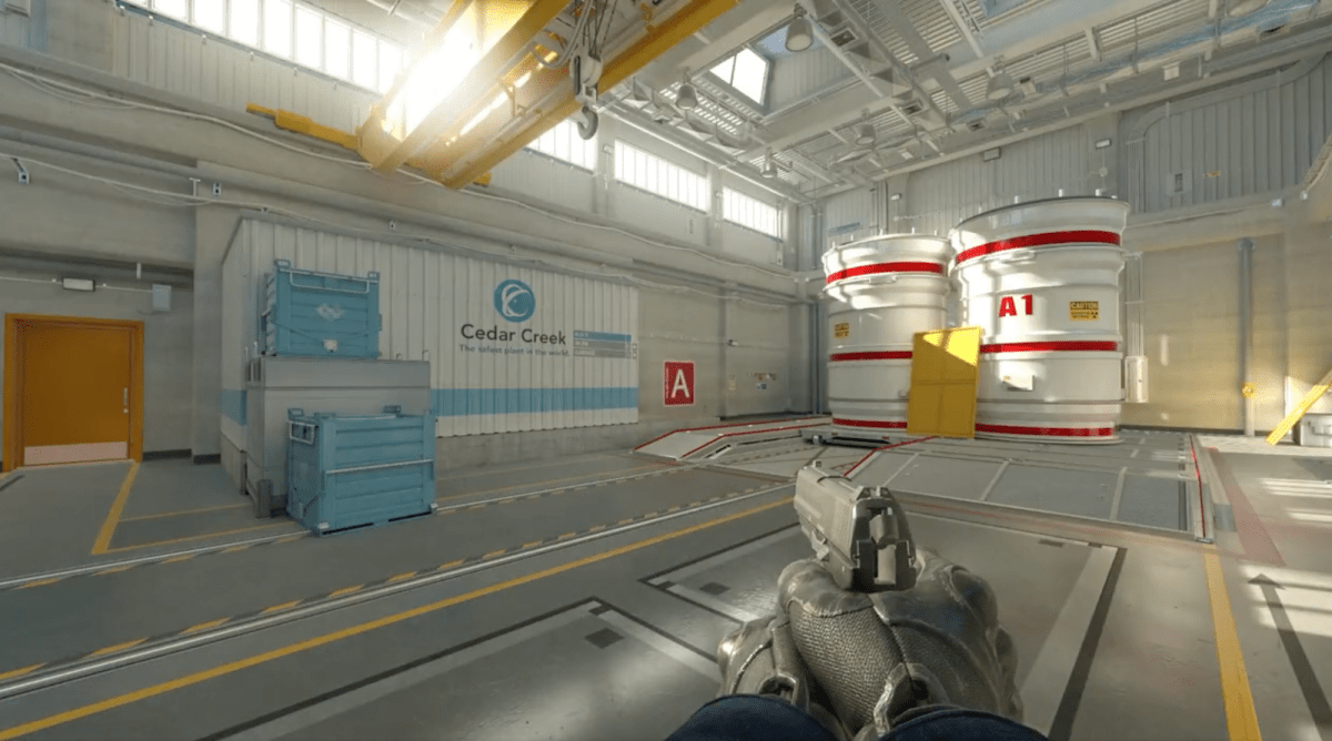 Nuke A site on CS2 with a P2000