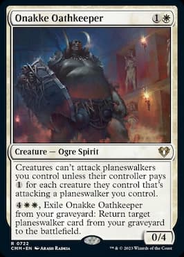 Image of Ogre spirit through Onakke Oathkeeper CMM Planeswalker Party Precon card