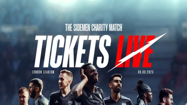 W2S, Zerkaa, MiniMinter, TBJZL, Vikkstar123, KSI and Behzinga feature in a promotional image for the Sidemen Charity Match.