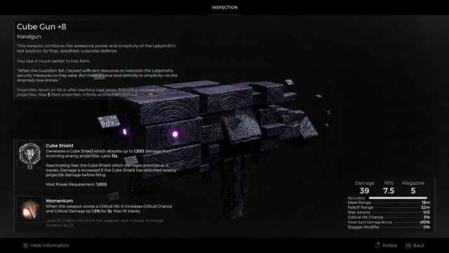 The Cube Gun in Remnant 2 