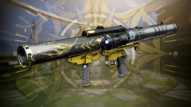 The Crowning Duologue rocket launcher from Destiny 2.