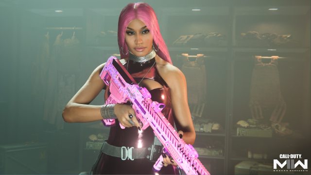 Nicki Minaj's new Operator skin in MW2.