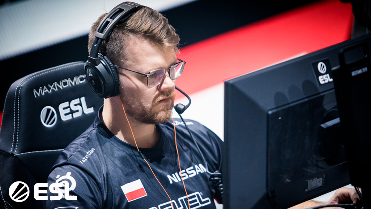 Counter-Strike player NEO playing for FaZe Clan, sitting at his PC and playing CS:GO.