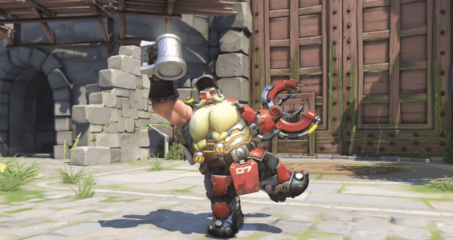 Torbjorn having a drink in Overwatch 2