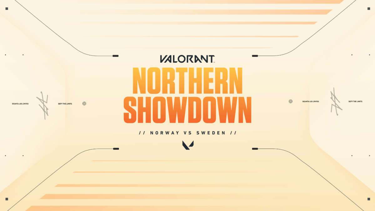 The official banner for the VALORANT Northern Showdown.