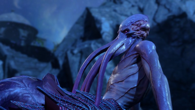 A Mindflayer sits in the Astral Plane in Baldur's Gate 3.