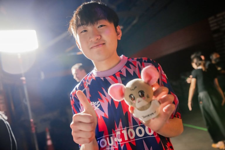 LOS ANGELES, CALIFORNIA - AUGUST 24: Jing Jie "Jinggg" Wang of Paper Rex poses at VALORANT Champions Los Angeles Knockouts Stage at the Kia Forum on August 24, 2023 in Los Angeles, California.