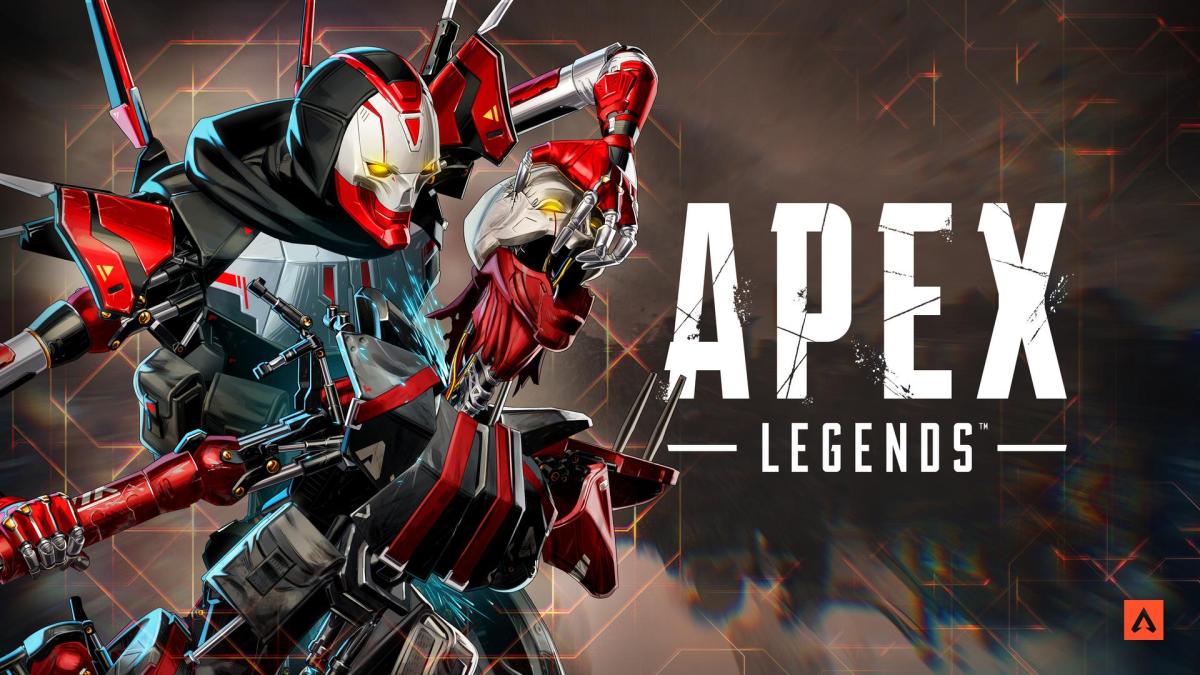 Revenant posing alongside the Apex Legends logo while holding a skull