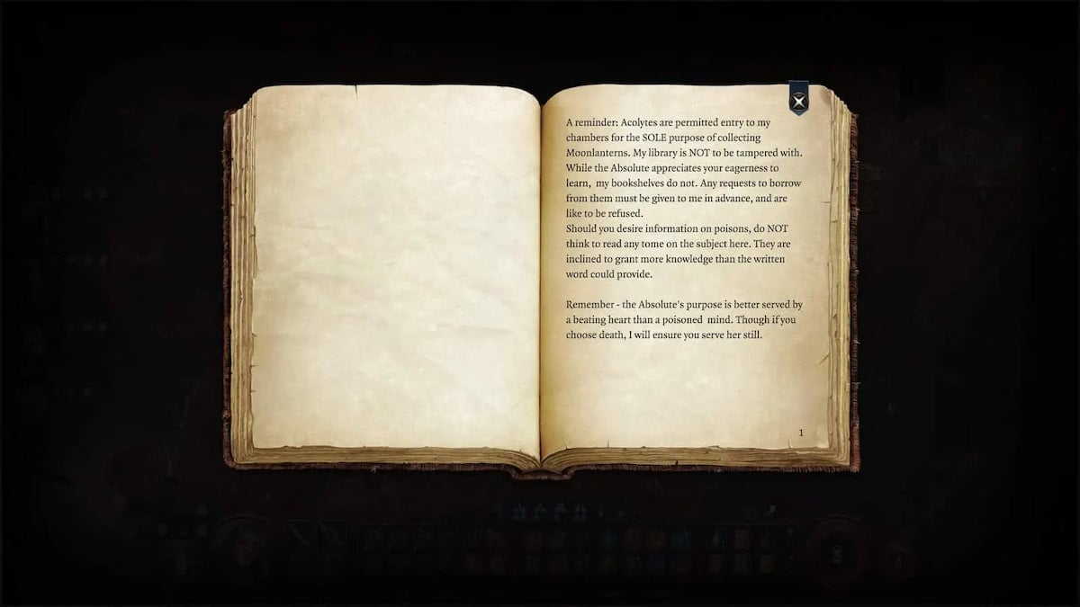 Clue to Balthazar's bookcase in Baldur's Gate 3