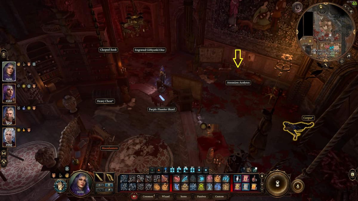 How to solve Balthazar's Bookcase puzzle in Baldur's Gate 3