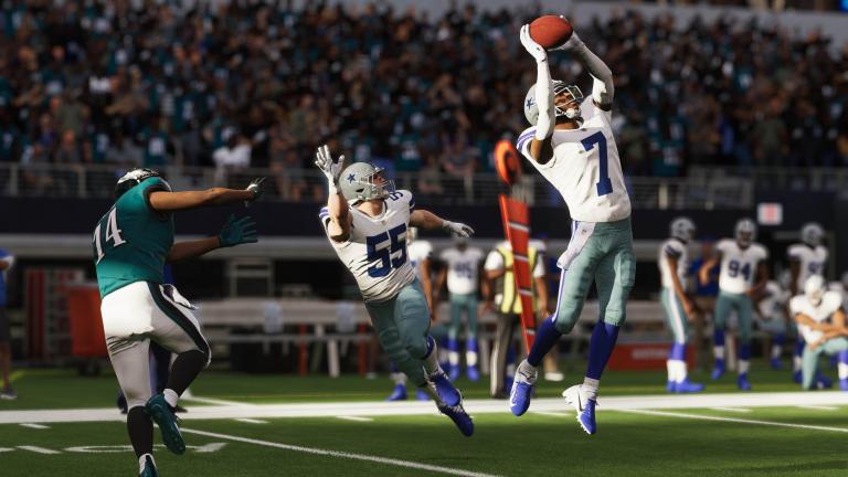 Two Dallas Cowboys players in Madden NFL.