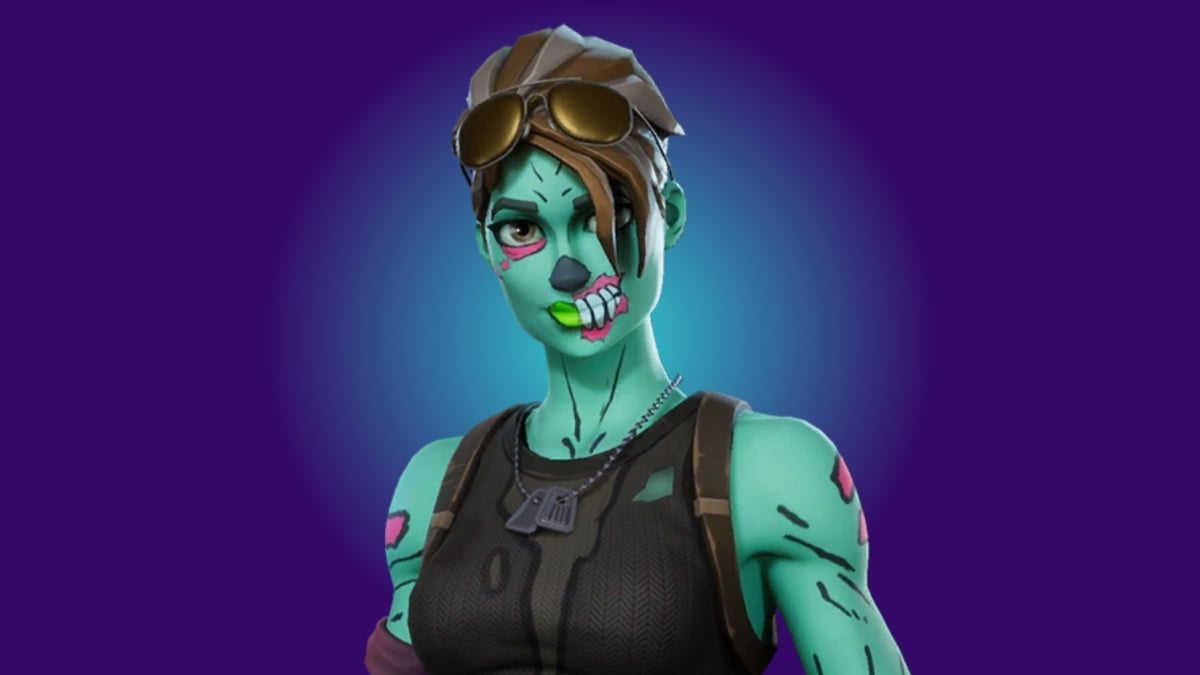 Ghoul Trooper with green skin and black outfit