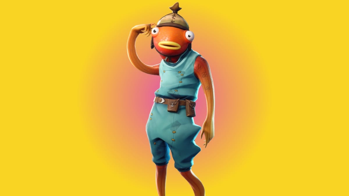 Fishstick against a yellow background