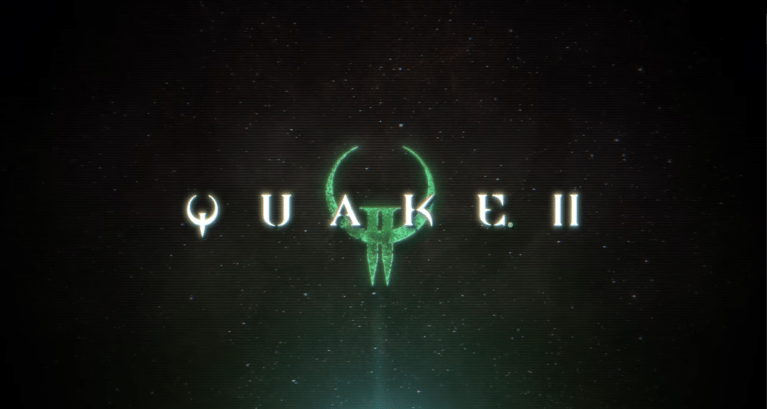 Official Quake II Remastered art with the franchise's symbol and Quake II written.