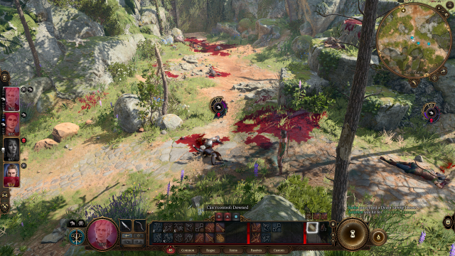 Baldur's Gate 3 Gale standing over dead Astarion