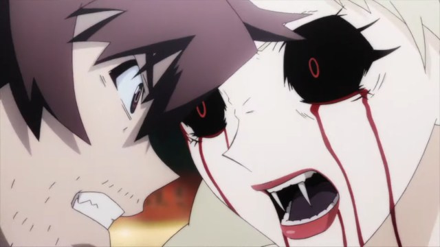A vampire and a doctor butting heads.