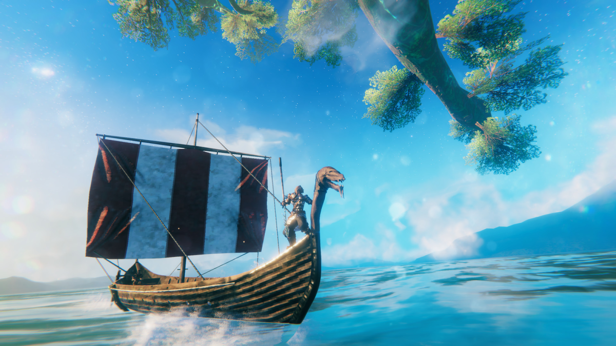 Valheim Boat sailing