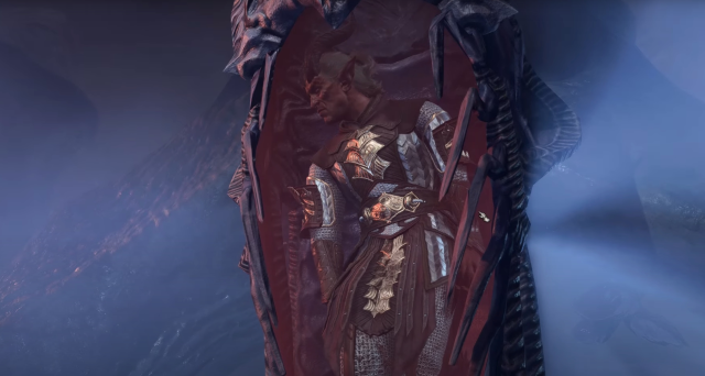 Zevlor being shown inside of a mind flayer pod