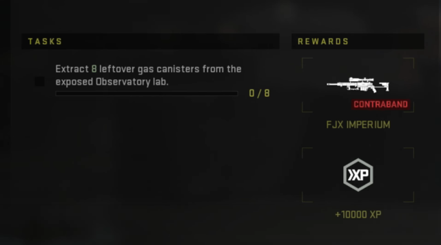 The description for the Cleanup mission in DMZ