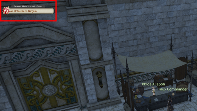 FFXIV screenshot showing a character near a building in Iddylshire.