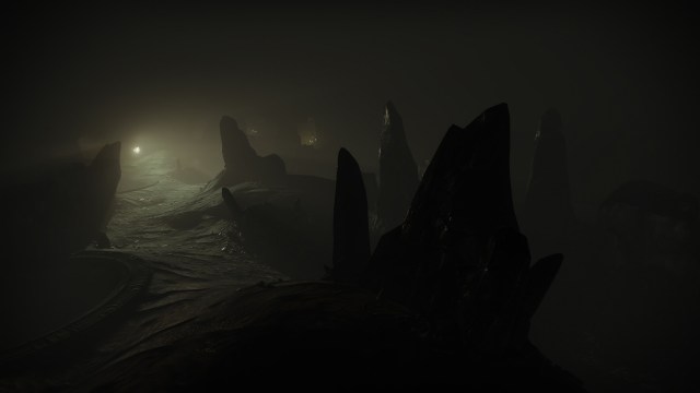The dark pits of the Abyss encounter in Crota's End.