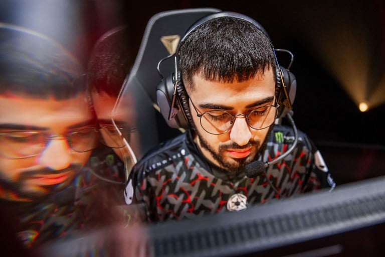 Saif "Sayf" Jibraeel competes at VALORANT Champions Los Angeles Group Stage at the Shrine Expo Hall on August 6, 2023 in Los Angeles, California.