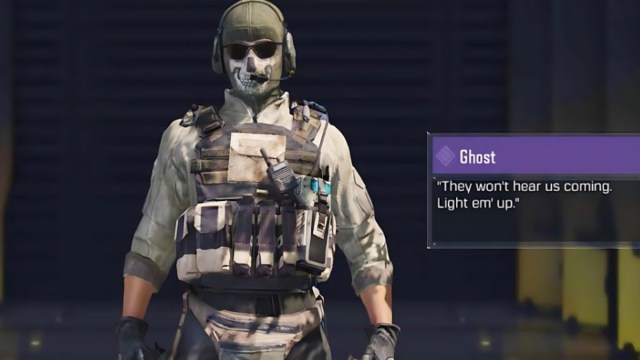 Ghost Battlepass skin from CoD Mobile