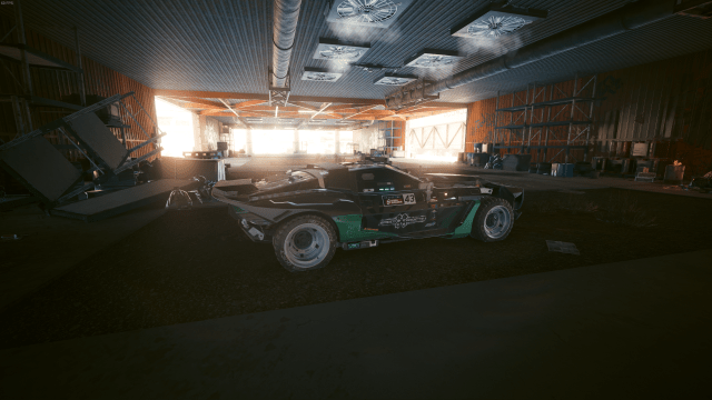 The Type-66 Hoon car in a warehouse