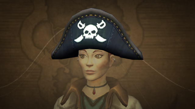 WoW character wearing Dread Admiral’s Bicorne