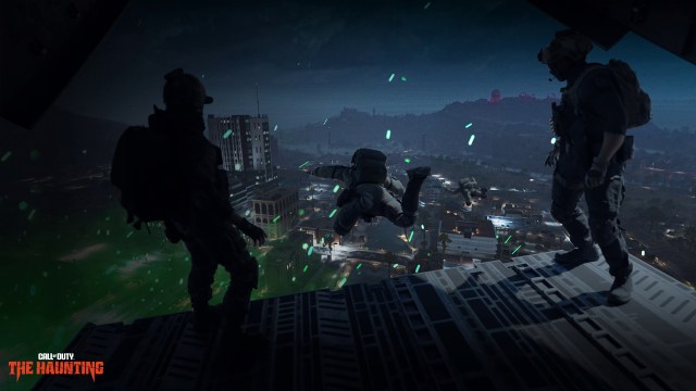 Warzone operators drop into a night-time variant of Al Mazrah.