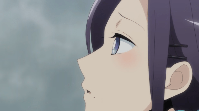 Moriko staring into space