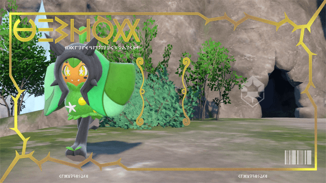 Ogerpon's Pokédex entry in Pokémon Scarlet and Violet The Teal Mask DLC.