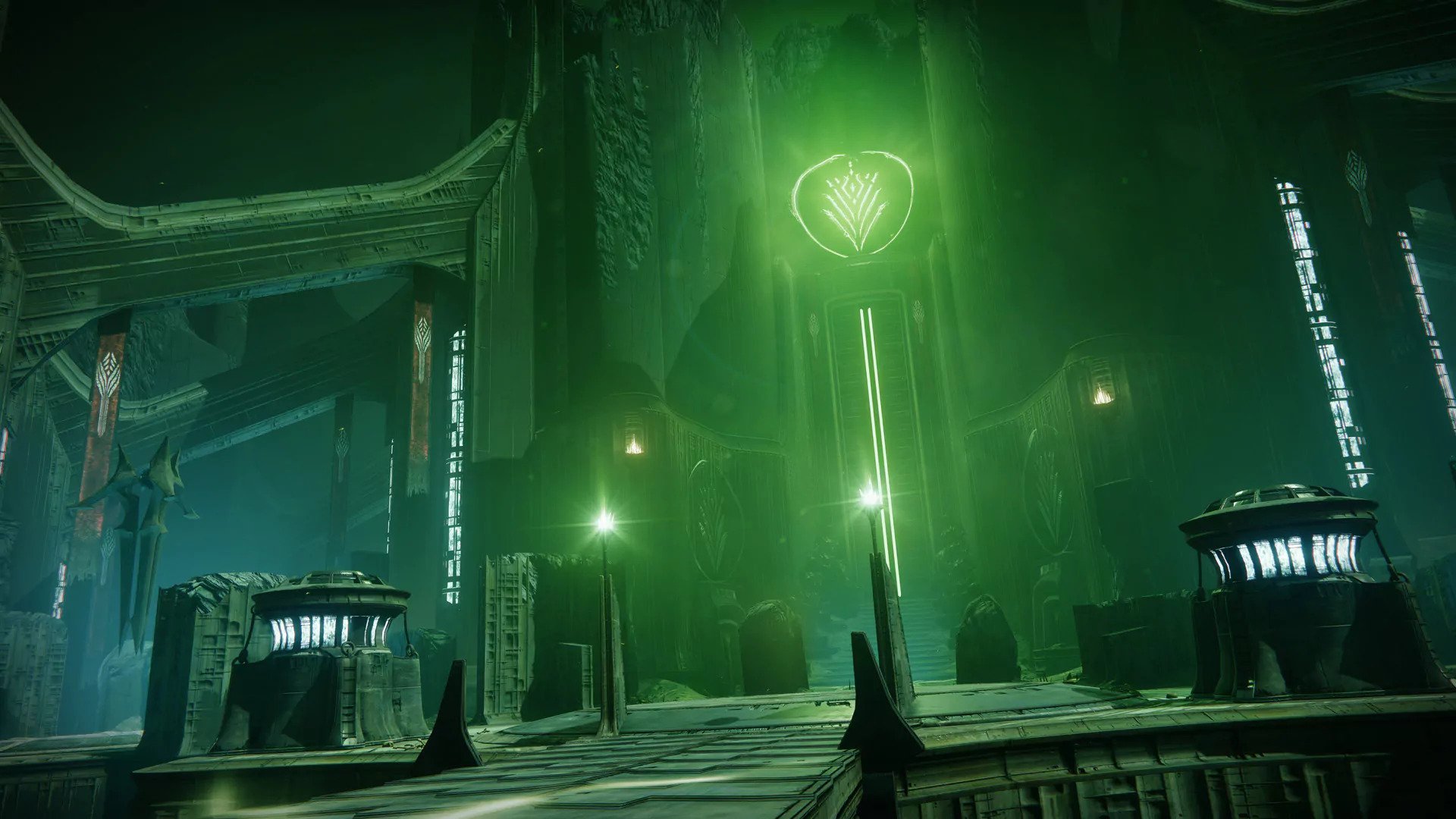 An image showing a Bridge to Crota's throne room in Destiny 2