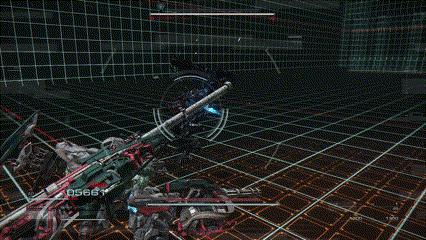 GIF shows a 180 degree Quick turn in Armored Core 6.