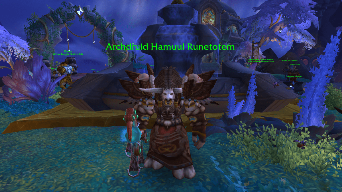 Tauren NPC standing in Valdrakken.