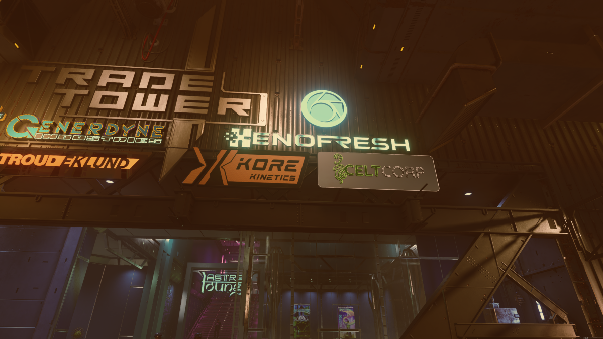 The Xenofresh Corporation sign in Starfield