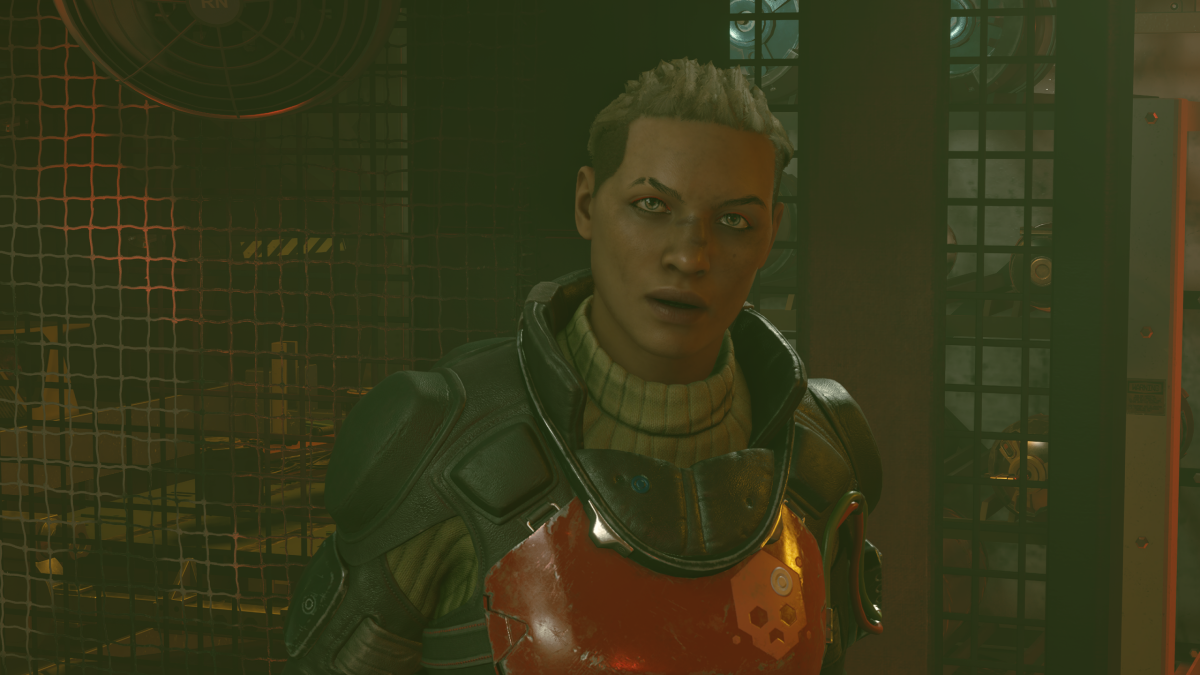 Naeve talking to our character in Starfield