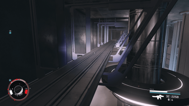 The catwalk in Ryujin Tower
