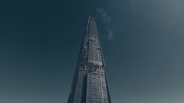 The remains of The Shard in London shown in Starfield.